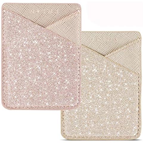 Glitter PU Leather Phone Card Holder Cover