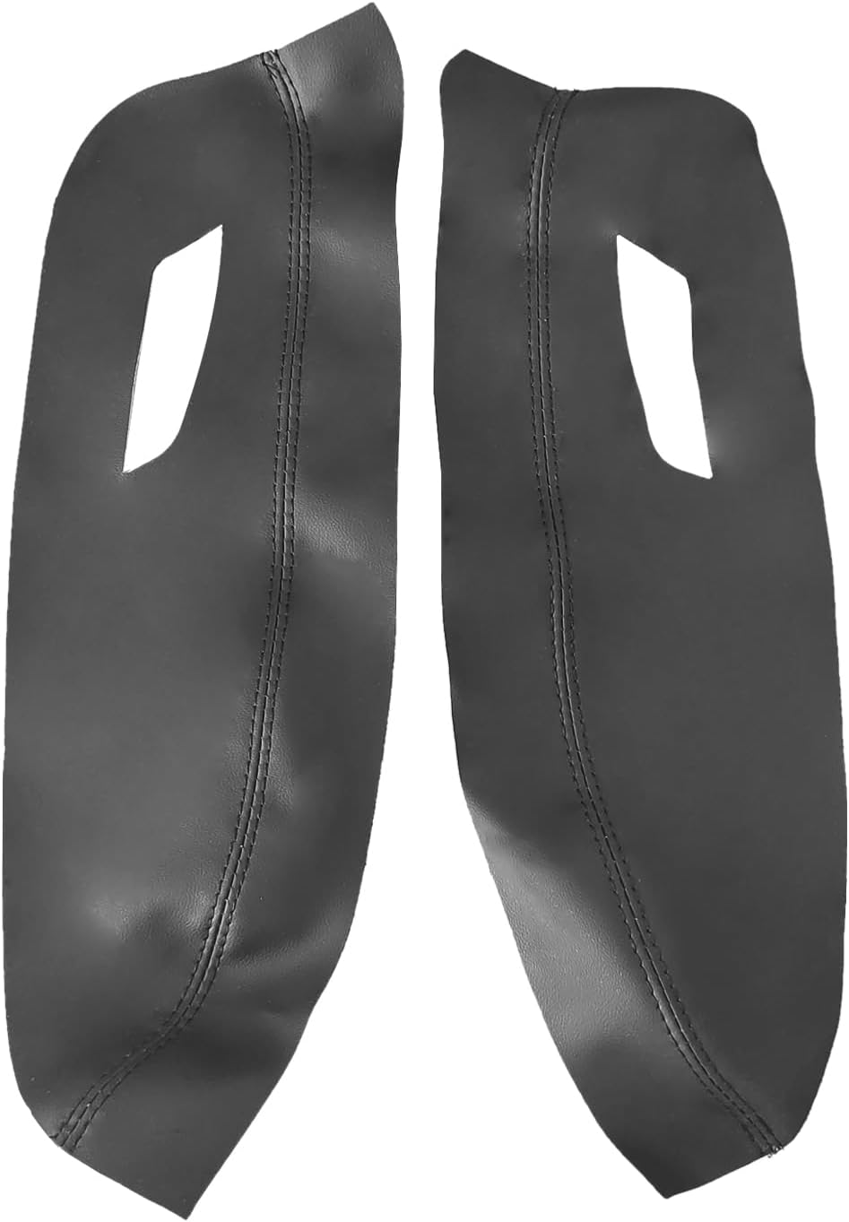 Front Door Panel Armrest Cover, Black Microfiber Leather Front Left & Right Door Armrest Cover Set for Nissan Sentra 2013-2019