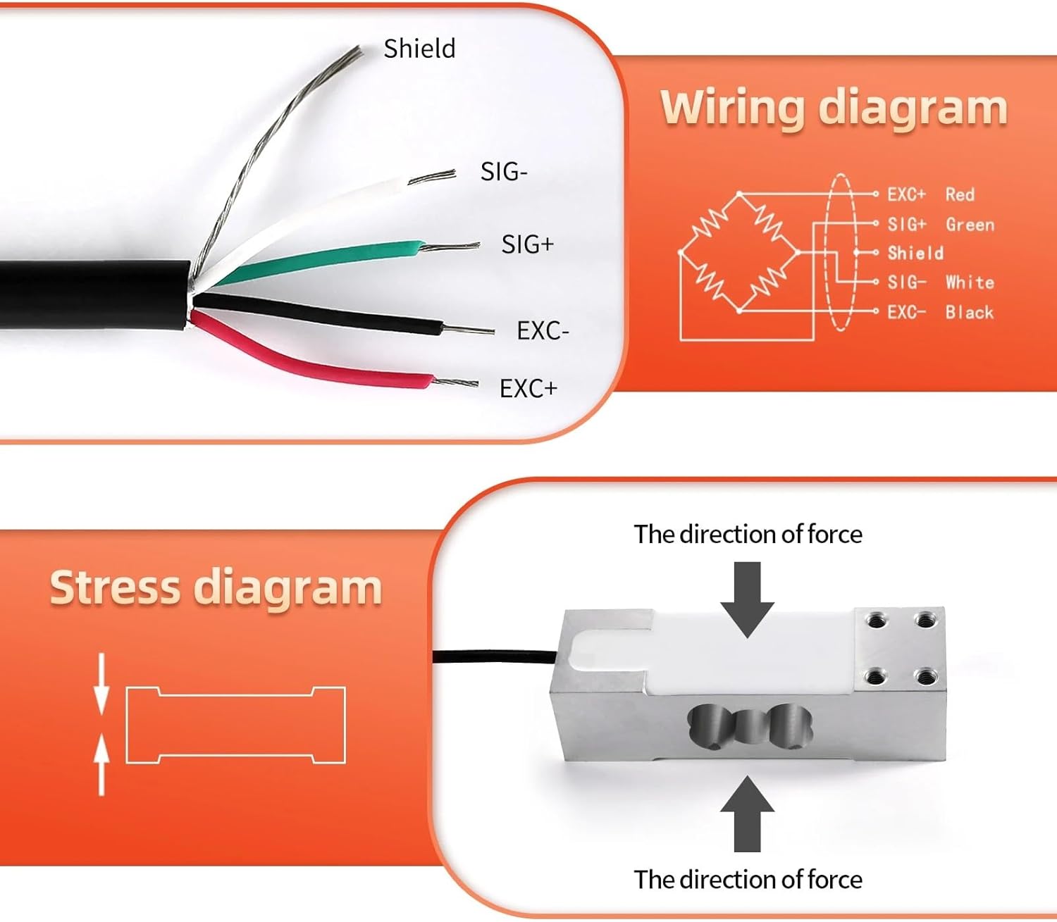 Load cell Electronic scale accessories sensor weight pressure module sensor high precision weight measurement industry