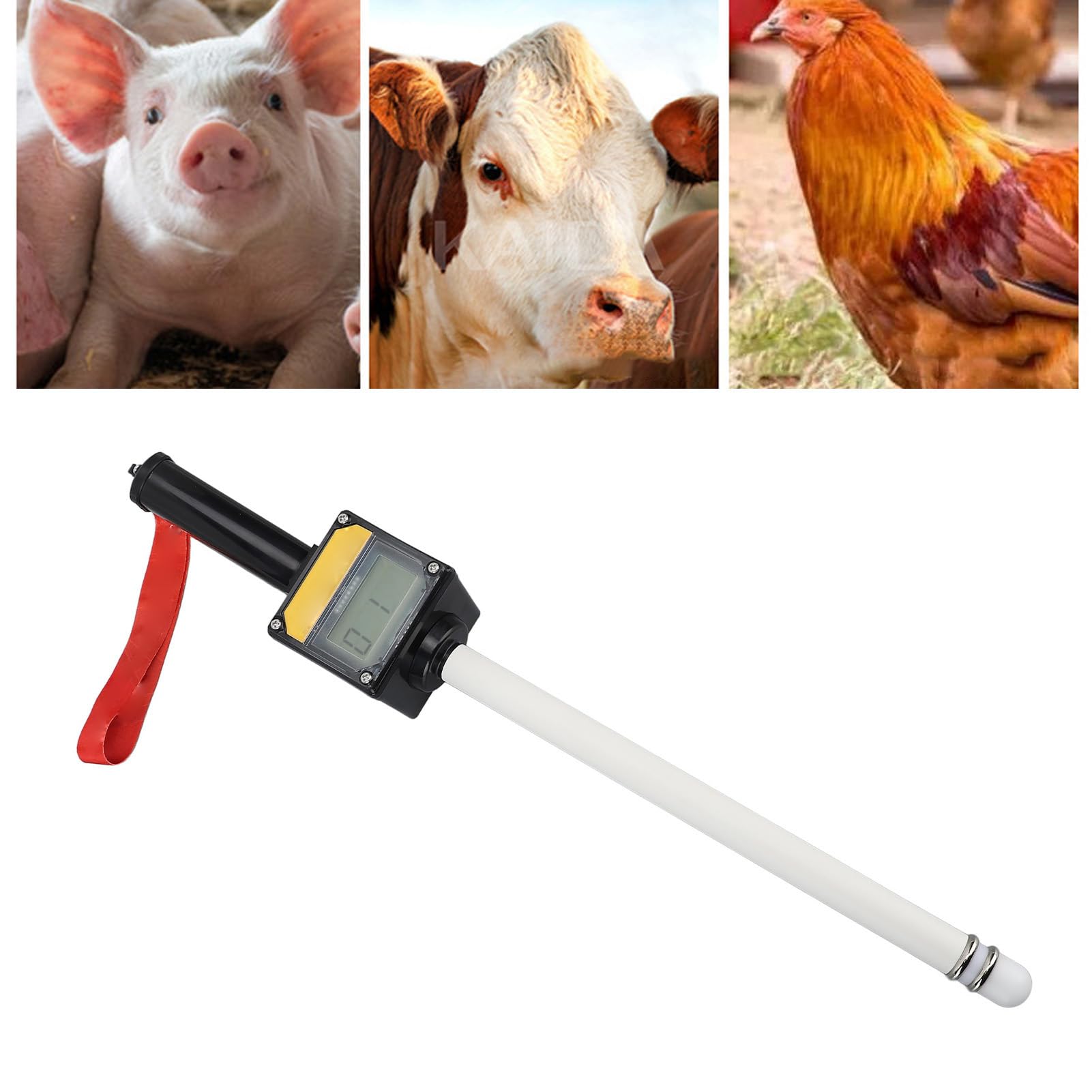 Wasserdichter Schweine-Estrus-Detektor, Genauer Brunst-Tester für Nutztiere, Verbesserte Wurfgröße, Leicht und Benutzerfreundlich, mit Wasserdichtem Design für Präzise