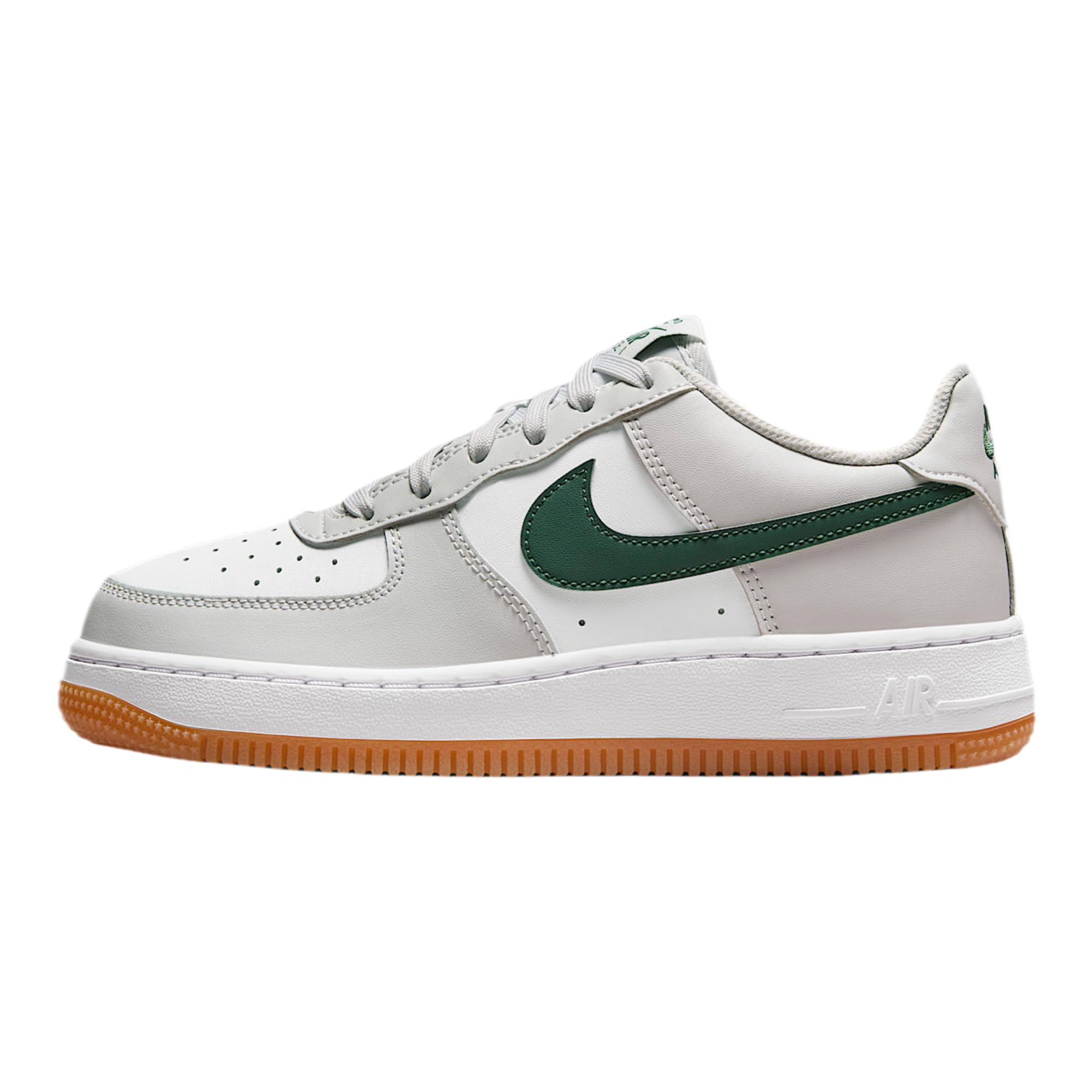 Air Force 1 Big Kids' Shoes Photon Dust/White-Fir-Gum Med Brown