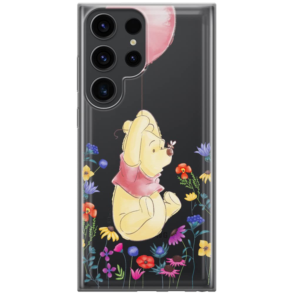 ERT GROUP mobile phone case for Samsung S23 ULTRA original and officially Licensed Disney pattern Winnie the Pooh & Friends 028 adapted to the shape of the mobile phone, partially transparent