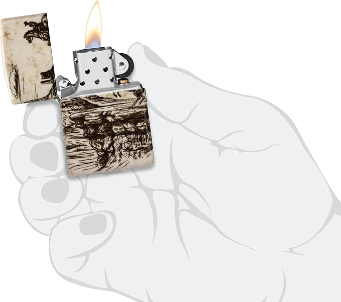 Zippo Encendedor Western Lighters de Latón miniatura 5
