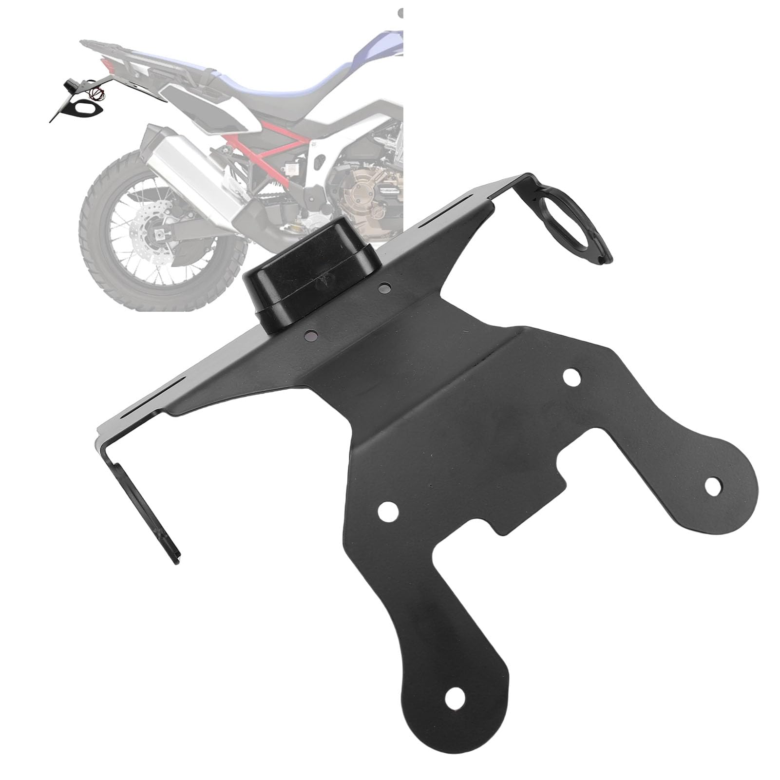Aramox Supporto targa moto in metallo per | Staffa, fissaggio stabile, robusta, per moto, Africa/Transalp/CB