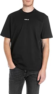 Replay Herren T-Shirt Kurzarm mit Rundhalsausschnitt