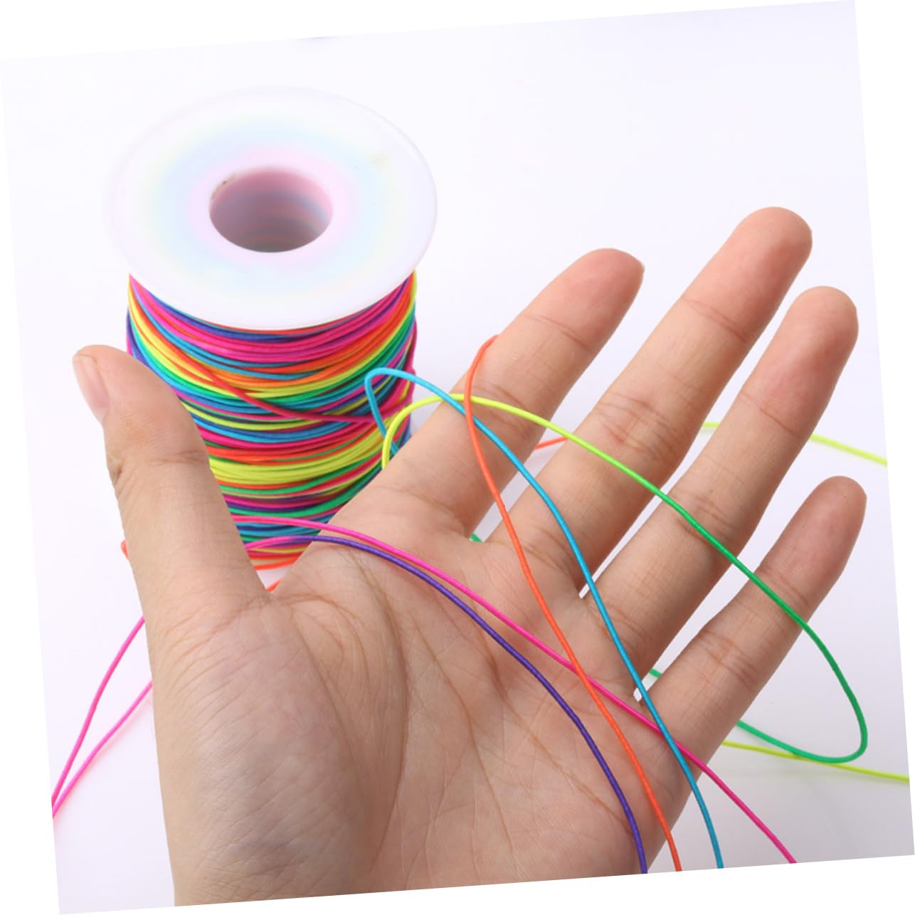 LALAFINA 3piezas Cordón Elástico Para Manualidades y Joyería Hilo De Abalorios Para Pulseras y Rollo Para y Proyectos