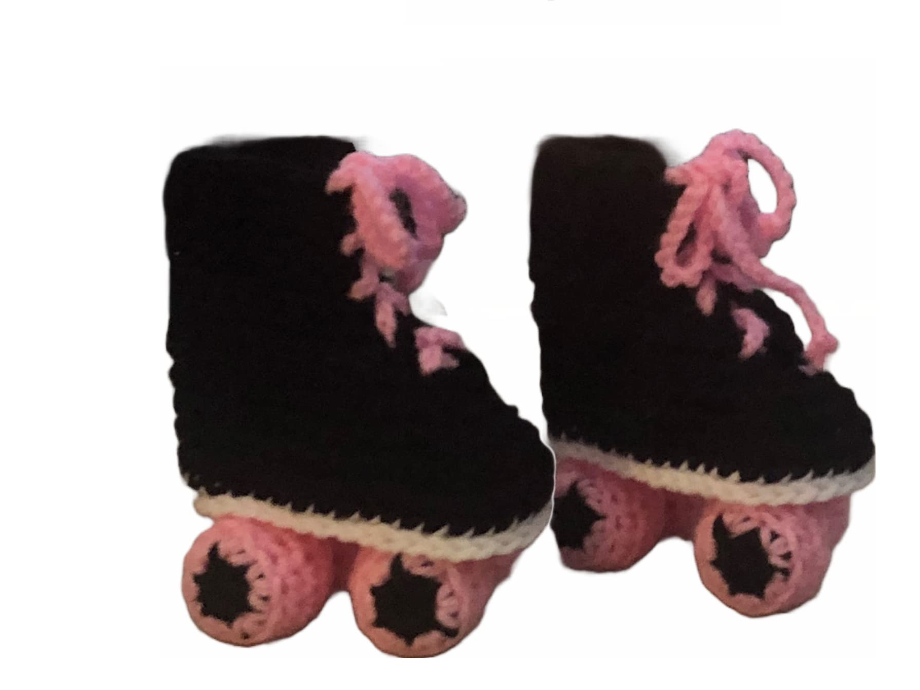 Racing Style Roller Skate baby booties (Pink)