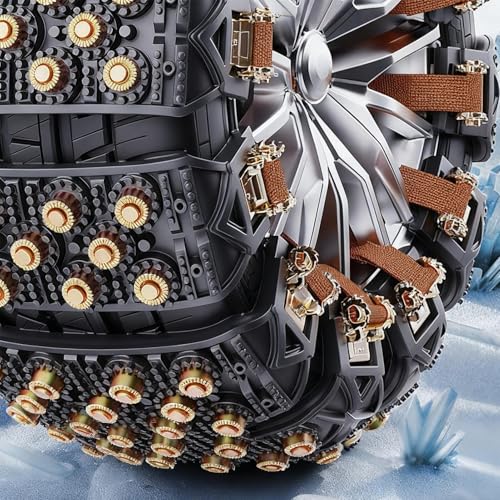 Cadenas para nieve para salir de atascos en carretera helada con correas de 165 4
