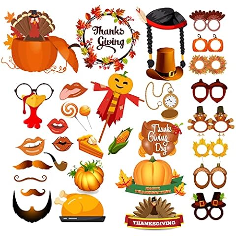 Thanksgiving Day Photo Booth Props Kit Cover