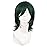 MapofBeauty 14 Inch/35 cm Short Cosplay Wolf Tail Synthetic Side Bangs Party Wig (Pine Green)