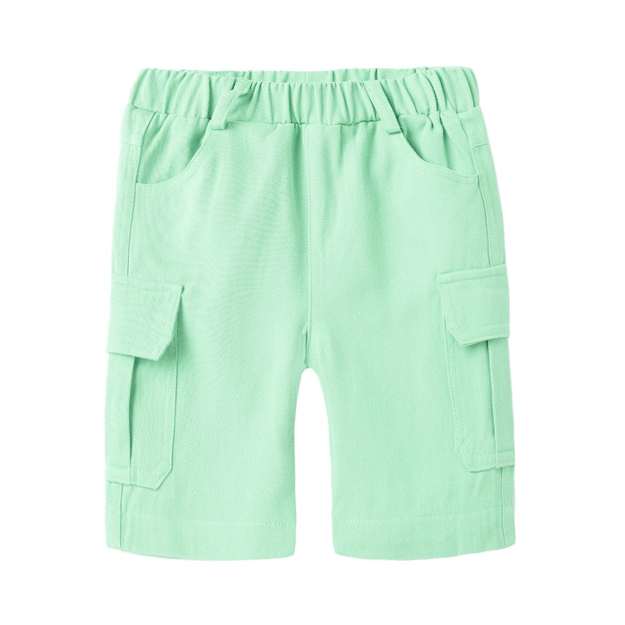 Shorts cargo de sarga para niños que necesitan ropa resistente 7
