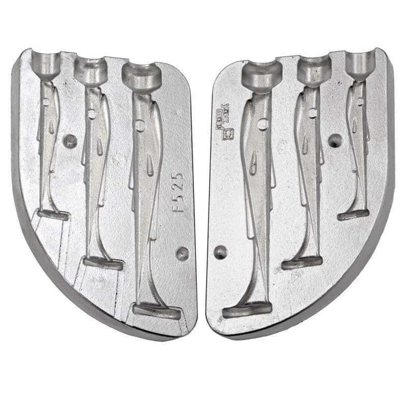 Moule A LEURRE Souple ALU shad 60-80-100mm - MOU525 - Plastique Liquide