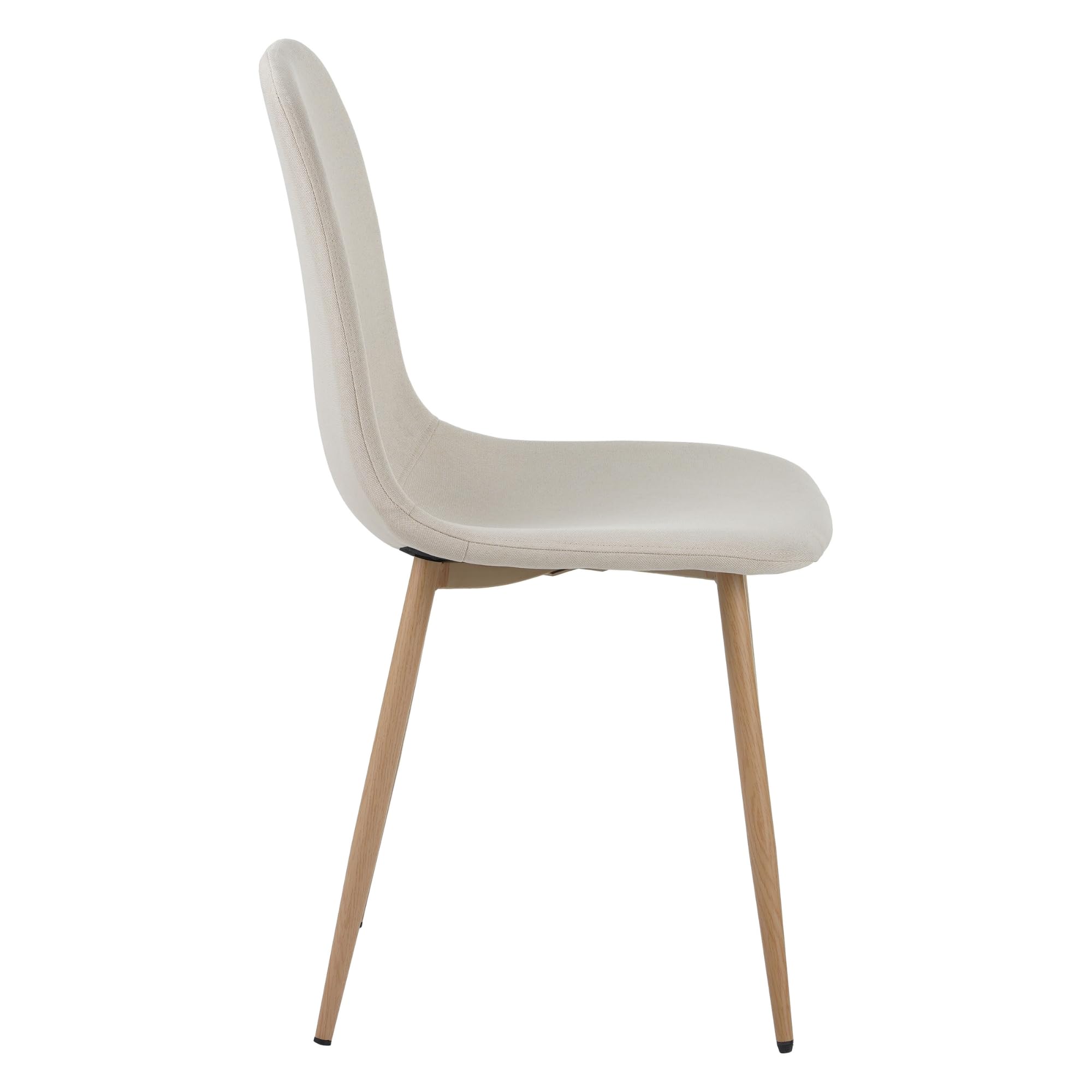 ALBATROS Set di 4 sedie da sala da pranzo, Fano, beige – moderna ed elegante, comoda sedia imbottita, elegante sedia da cucina, sala da pranzo o tavolo da pranzo in stile retrò