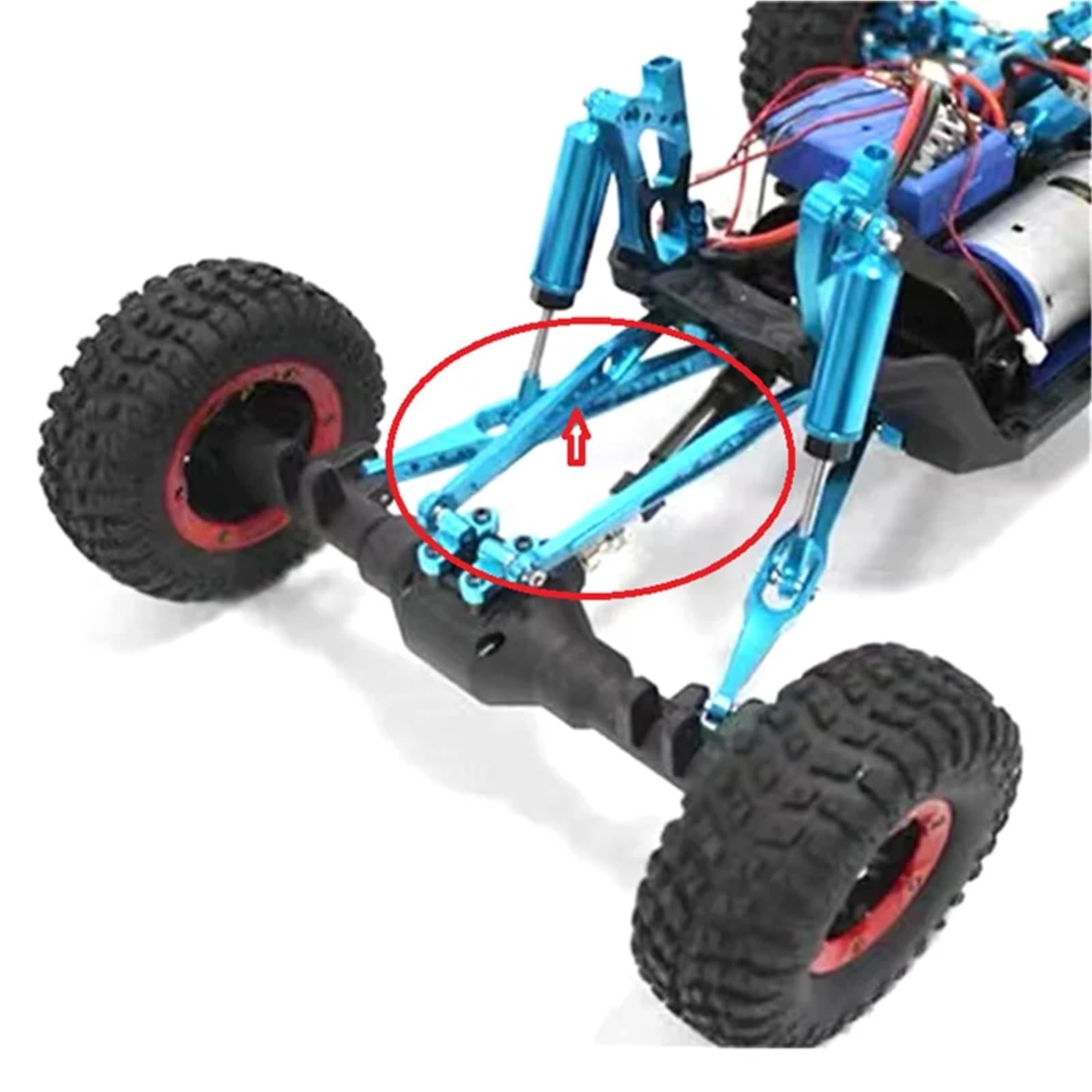 Per WLtoys 12427 12428-AB 12423 FY01 FY02 FY03 1/12 RC Auto Parti Aggiornamento Retrofit In Metallo Tirante Posteriore Decorativo Ricambi Modellini RC