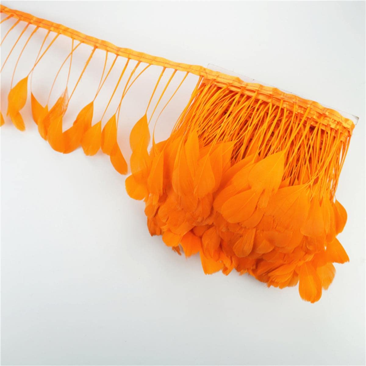 Ruban adhésif en plumes d'oie orange pour customisation facile sans couture
