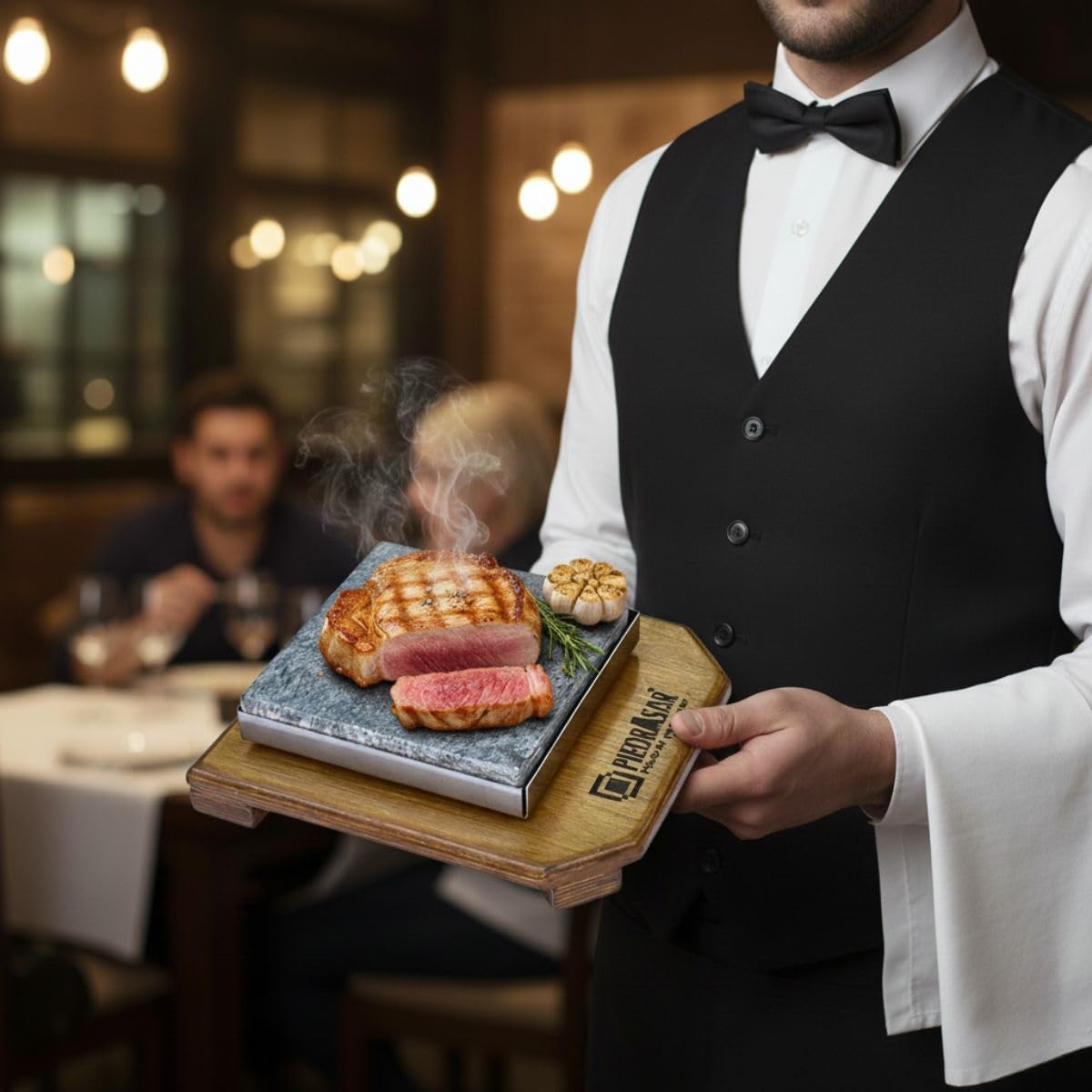 Pierre pour viande Promo 6 ensembles complets personnalisés PC avec pierre 16x16