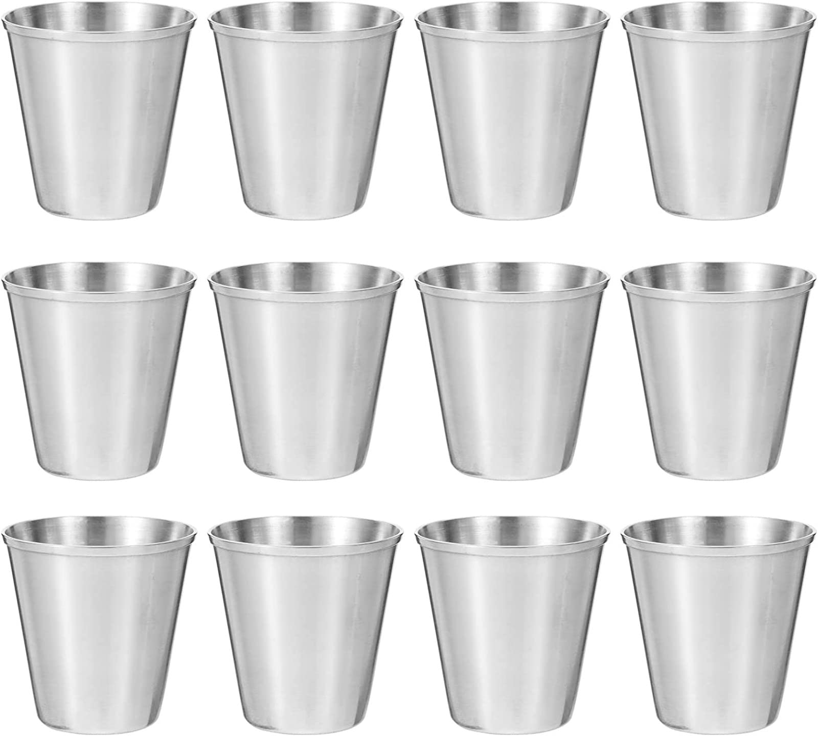 Amazon | LUCHUAN 12個 ステンレスショットカップ アウトドアカップ
