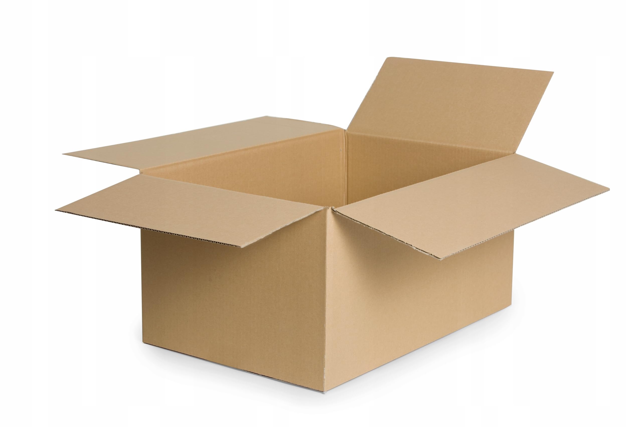50 Stück Faltkarton 450x300x300 mm Außenmaß Versandkarton E-commerce Karton 1-Wellig 400G Braun Kartonage Verpackung Postkarton Versandschachtel Paket Päckchen