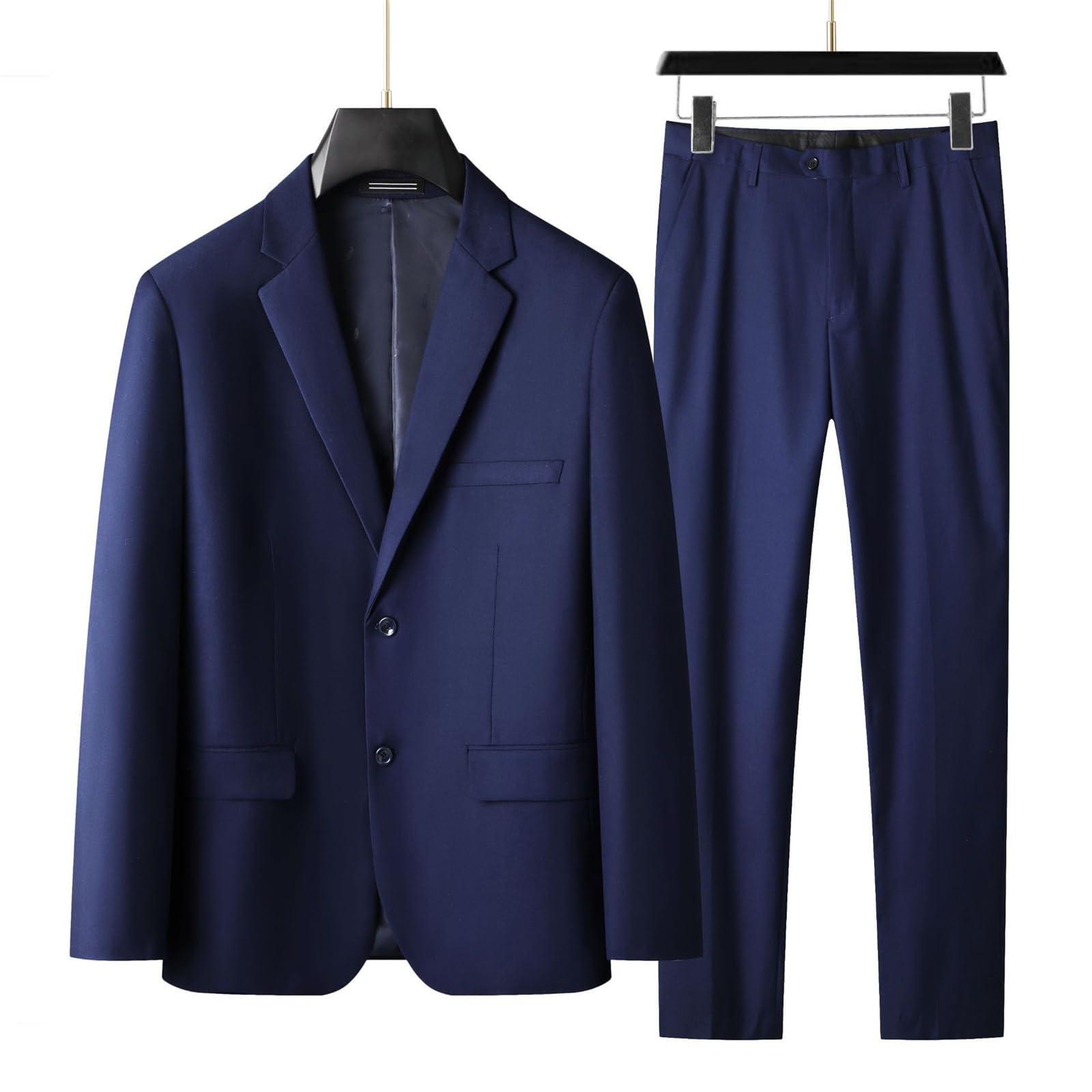 High-end große Größe Herren Anzug (Anzug + Hose) Plus Fat Fat Business Formale Mantel Hochzeitskleid 2 Sets FourSeasons