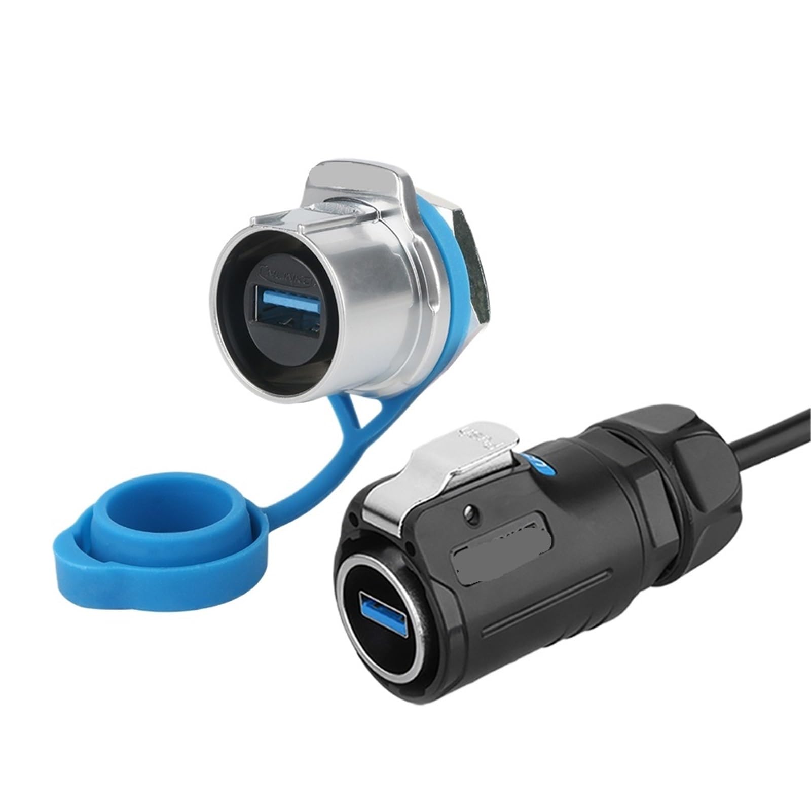 M24 wodoodporny IP68 złącze USB 3.0 adapter transferu danych żeńskie gniazdo męskie z przedłużaczem 0,5 m/1 m/2 m/3 m (zestaw typu B (1 m)