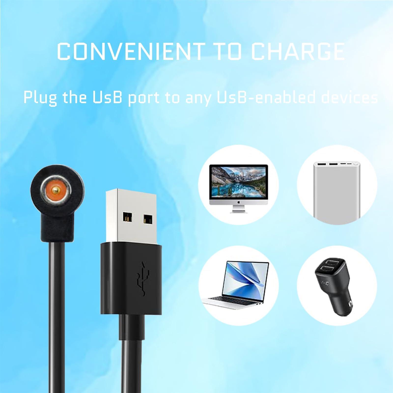 Magnetic Smart Ring Charger Cables - 2 Packs Universal Replacement Charger- 4 mm Suitable for Colmi, for R02 R09 R18 & More Devices with 1 Pin Port NOT for Oura Rings, NOT for Samsung Ring