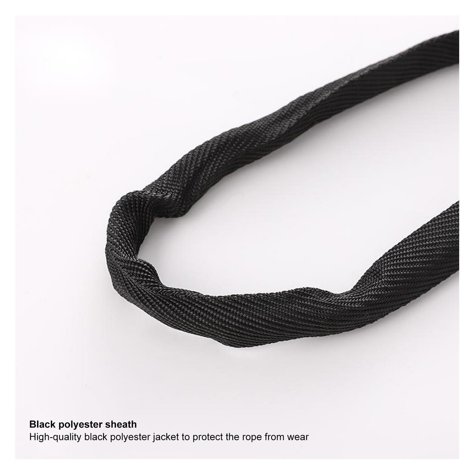 Kinetic Rope Pull The Car Holowanie ATV Racing Strap Przyczepa Rowerowa Solidna I Niezawodna(Black)
