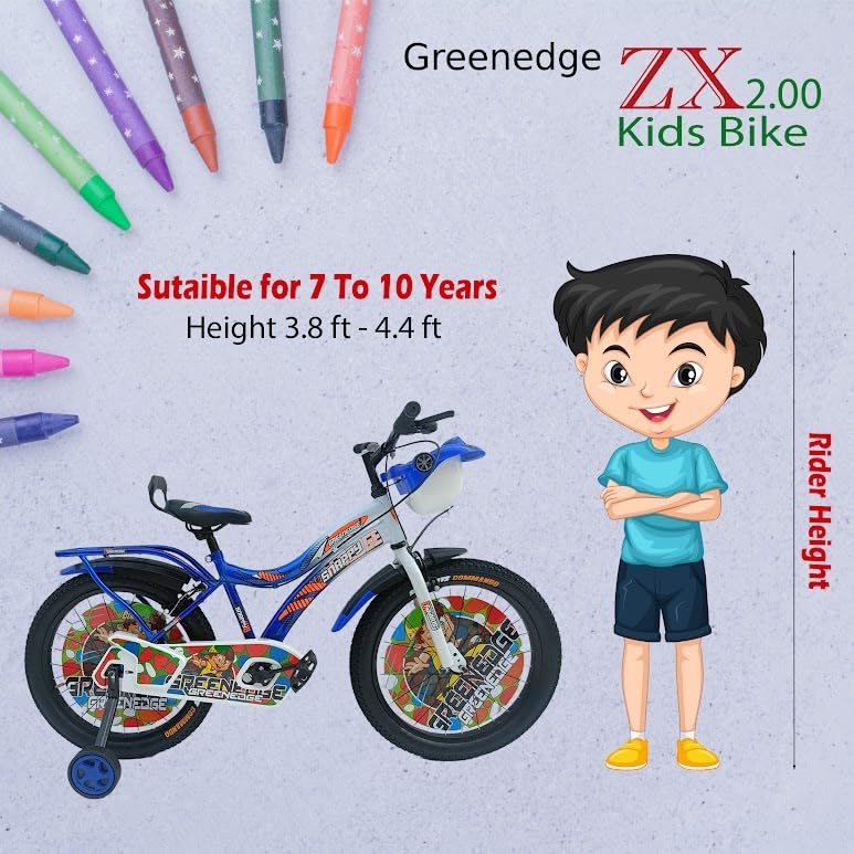 Buy GreenEdge ZX2.00TT Kids Children, Boys, Girls 20T Road Bike