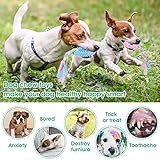 Cobee Welpenzahnspielzeug,4 Pcs Welpenspielzeug mit interaktiven Baumwollseilen zum Zahnen Kleiner Hunde,Gummi Welpenkauspielzeug,kleines Hundespielzeug für Hunde,beruhigt juckende Welpenkauspielzeug