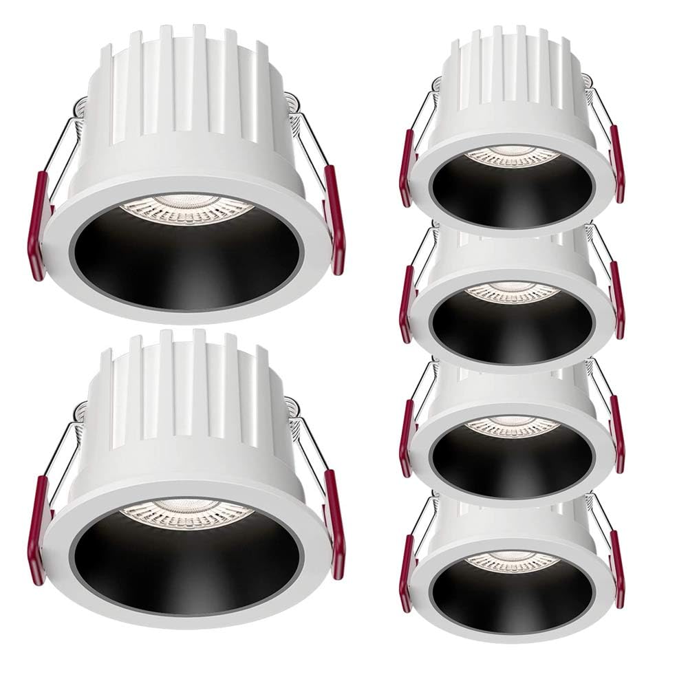 Kit di Conversione per Faretti LED da Incasso A Soffitto Confezione da 6 Pezzi 3 Cct 3000K/4000K/6000K Faretto da Incasso Kit di Conversione di Ricambio Ad Alta Luminosità