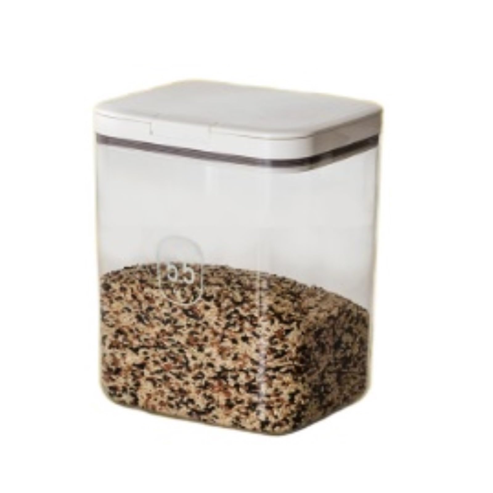 CVdrtyED Dry Food Cereal Dispenser Flour Container Rice Storage With Measuring Cup Grain Bin Ideal For Or Sugar Pantry Rice Container(5.5L)