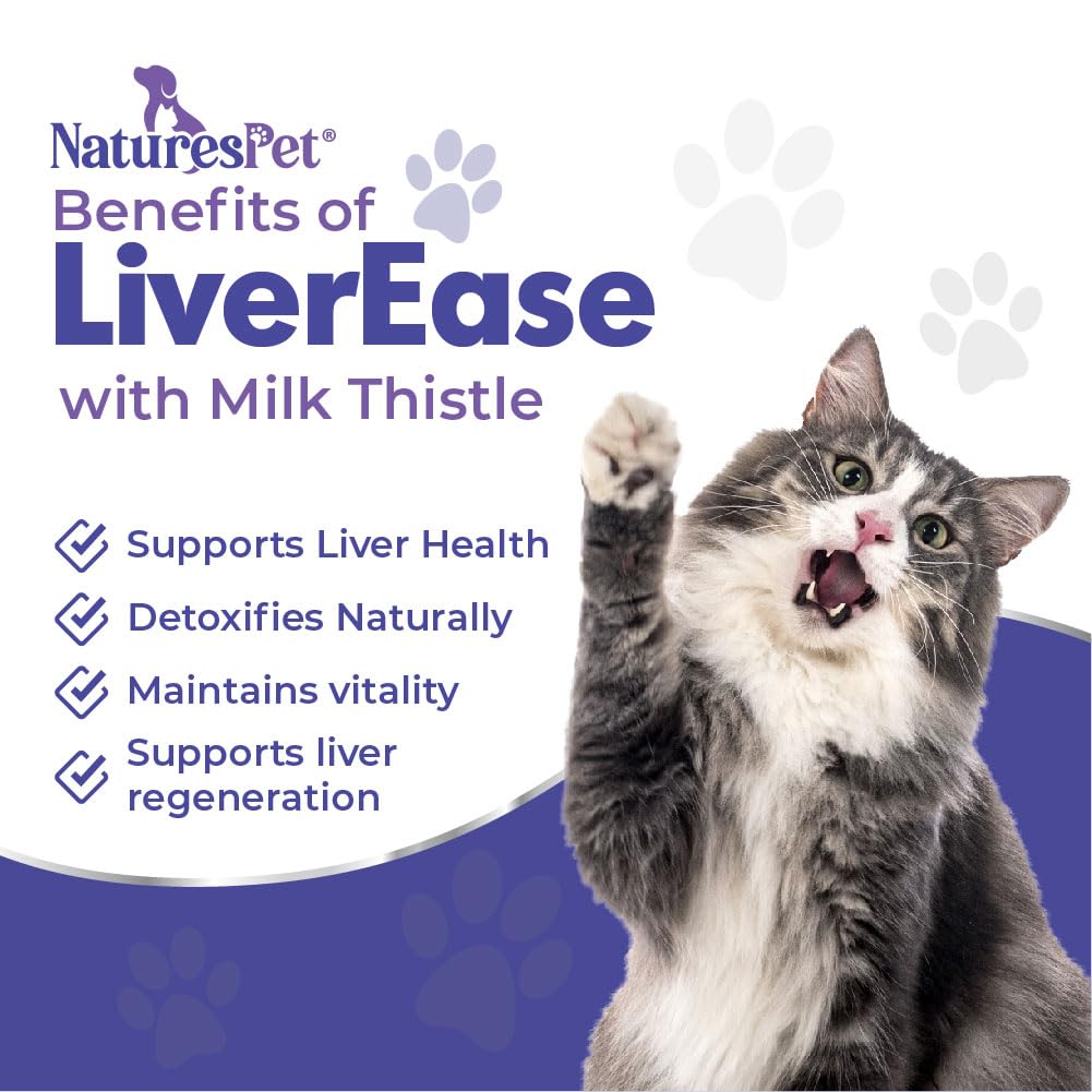 NATURES PET LIVEREASE, Milk Thistle for Cats (120ml), Liver Support, Detox & Antioxidant Protection, Rich in Silymarins, Beef - Image 4