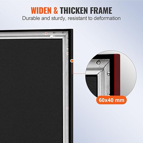 Miniatura 5 de VEVOR Pantalla de proyector Pantalla de proyector al aire libre de 110 pulgadas Pantalla de cine 16 9 Pantalla de proyector 3D de marco fijo para