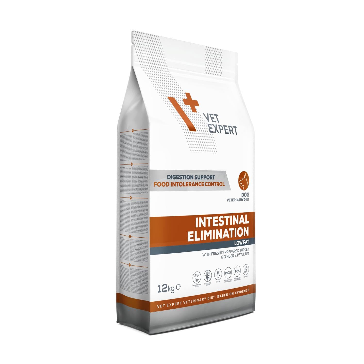 VET EXPERT INTESTINAL ELIMINATION DOG 12 kg - sucha karma weterynaryjna dla psów z zaburzeniami trawienia i wchłaniania oraz dieta eliminacyjna