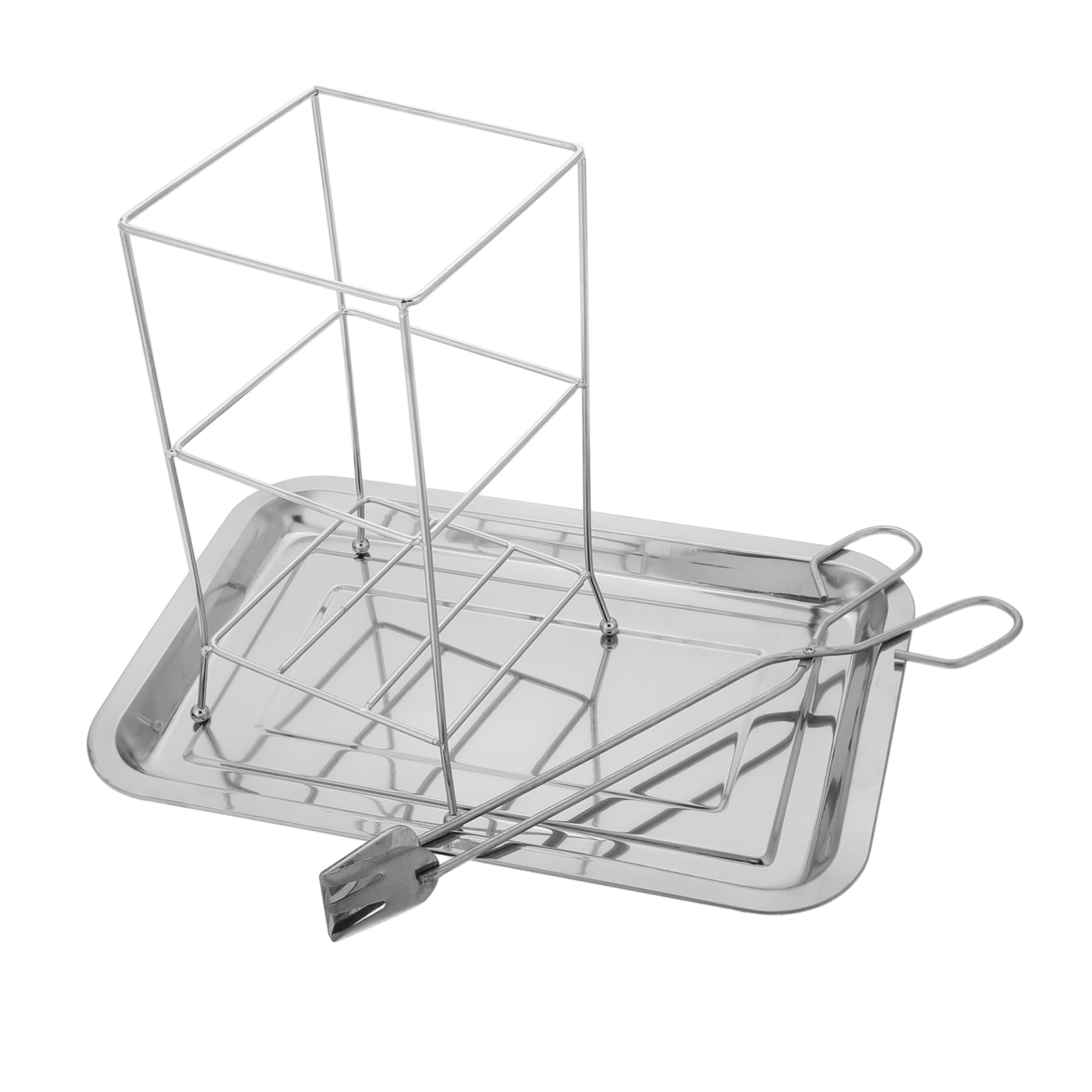 Plateau acier inoxydable rituel taoïste pour un espace de prière serein chez soi