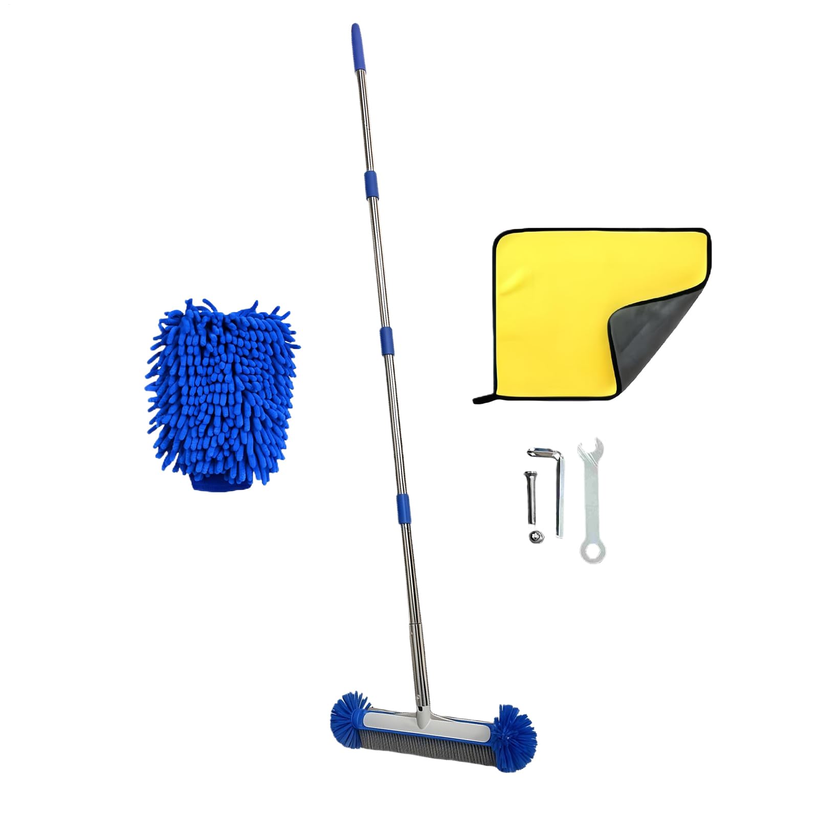 Spazzola pulisci piscina con pulitore ad asta rimovibile | per Pareti Pavimento Angoli Vasca Idromassaggio Spa per Pareti, Piastrelle, Pavimento, Spa, Vasca Idromassaggio, Bagno,