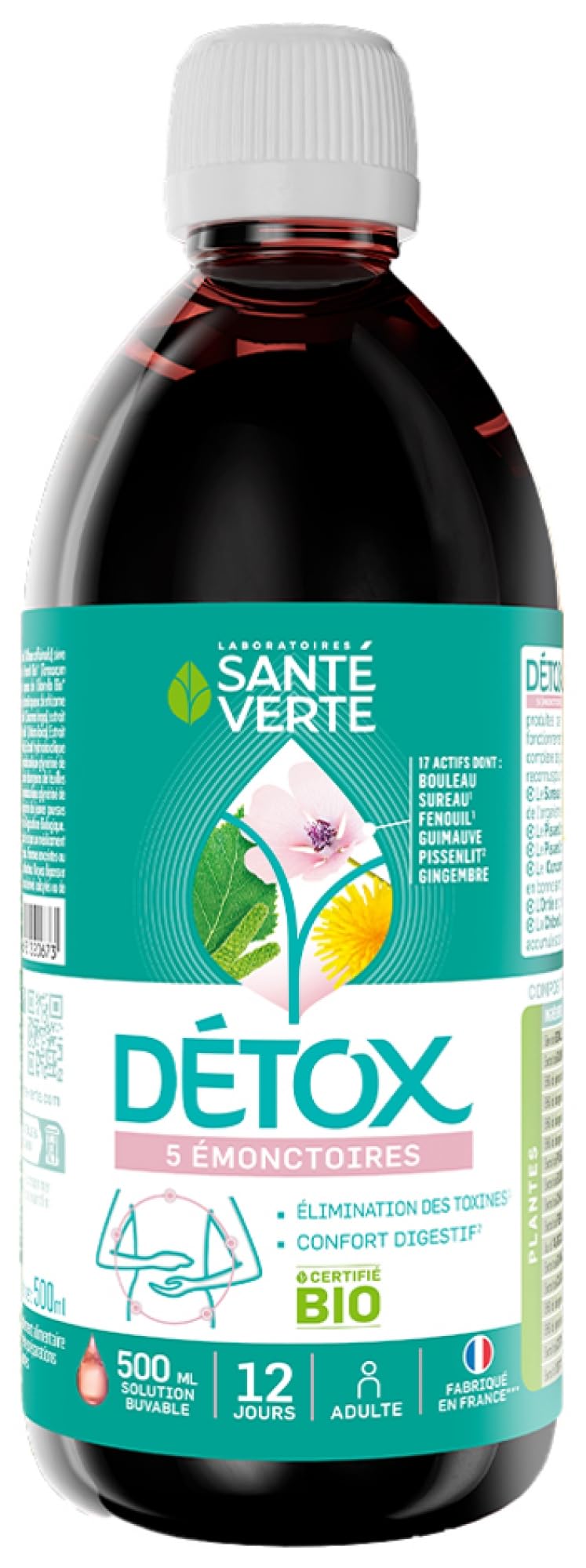 Santé Verte Detox Bio 500ml