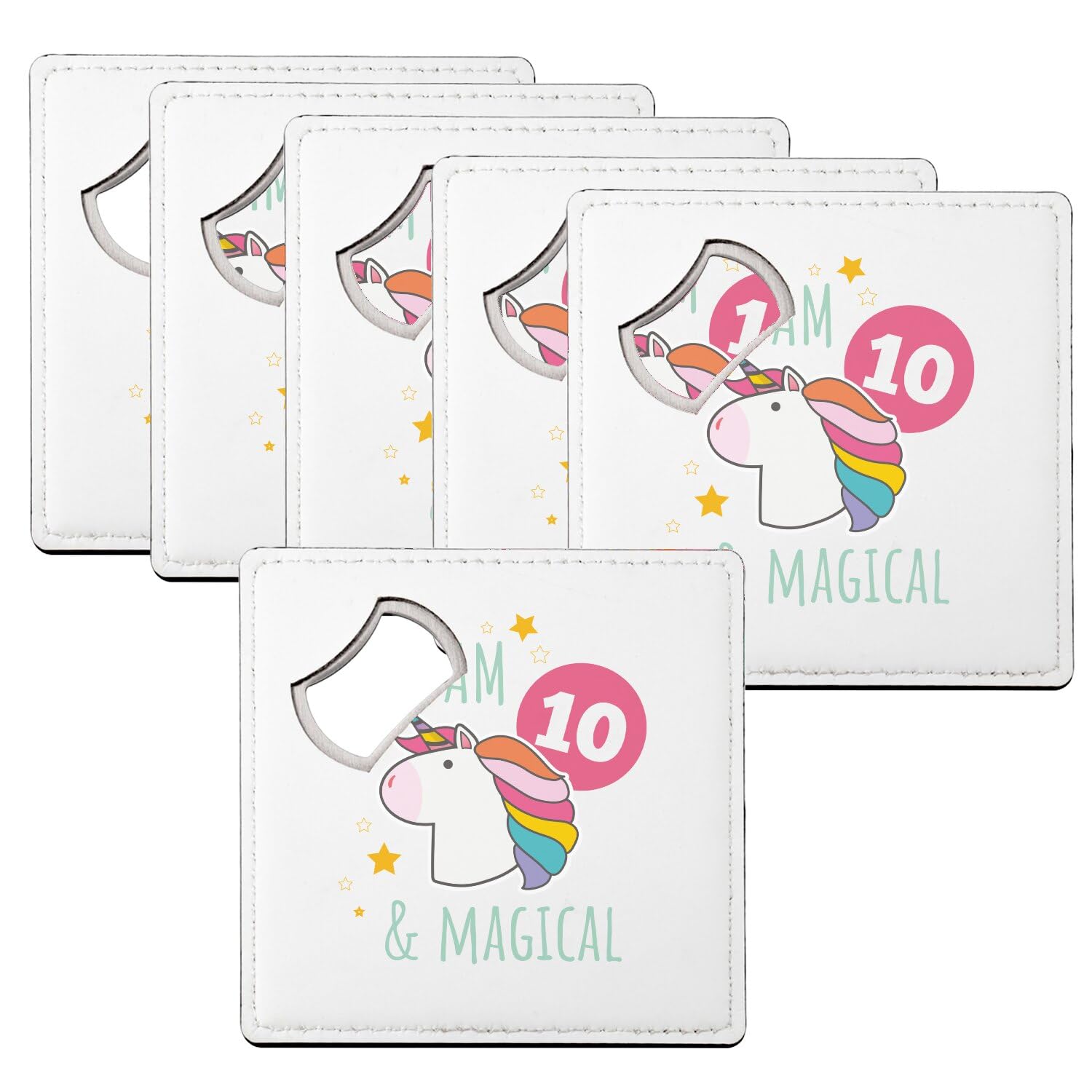 Sous verre décapsuleur licorne pour un cadeau anniversaire 10 ans magique