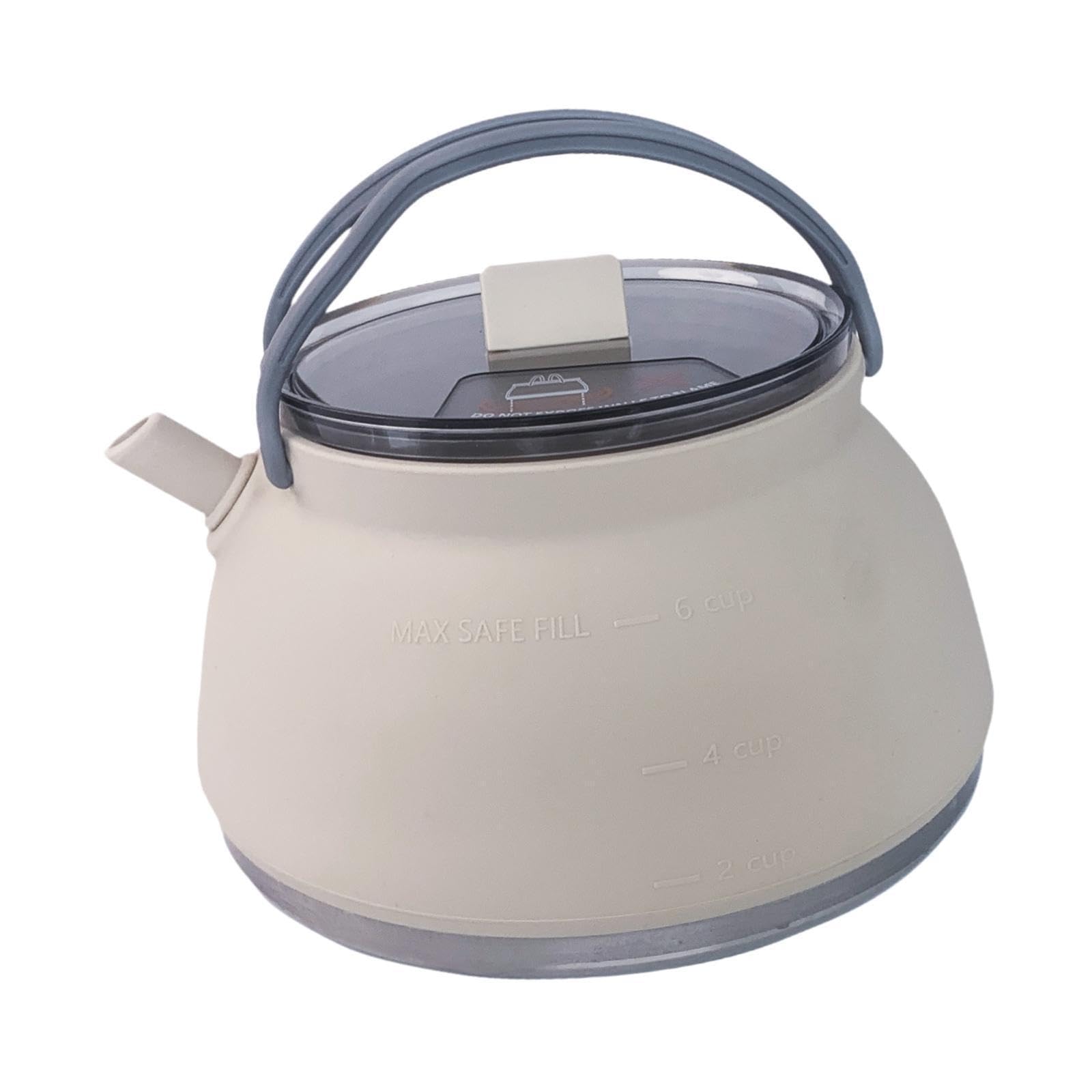 Bollitore pieghevole premium Bollitore, Cachi chiaro, 18.2x10.5 cm | Caratteristiche Leggero Portatile Eccellente per il divertimento all'aperto da viaggio all'aperto da campeggio Caffettiera