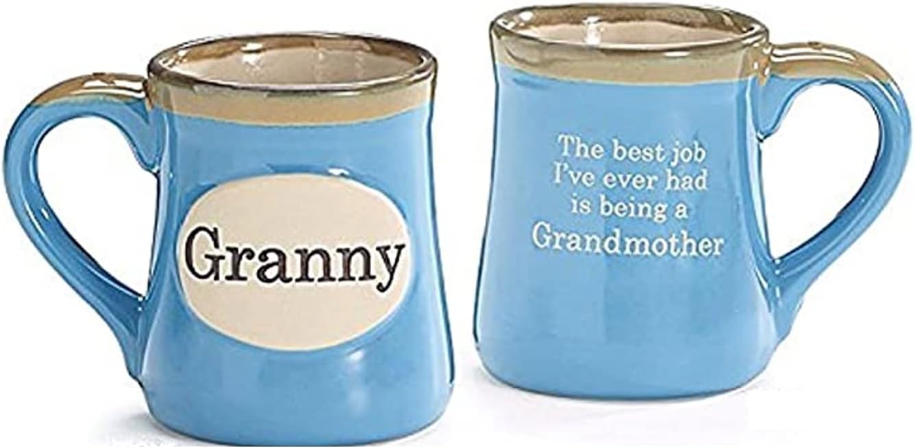 Granny Hand-painted Porcelain 18oz Coffee Mug