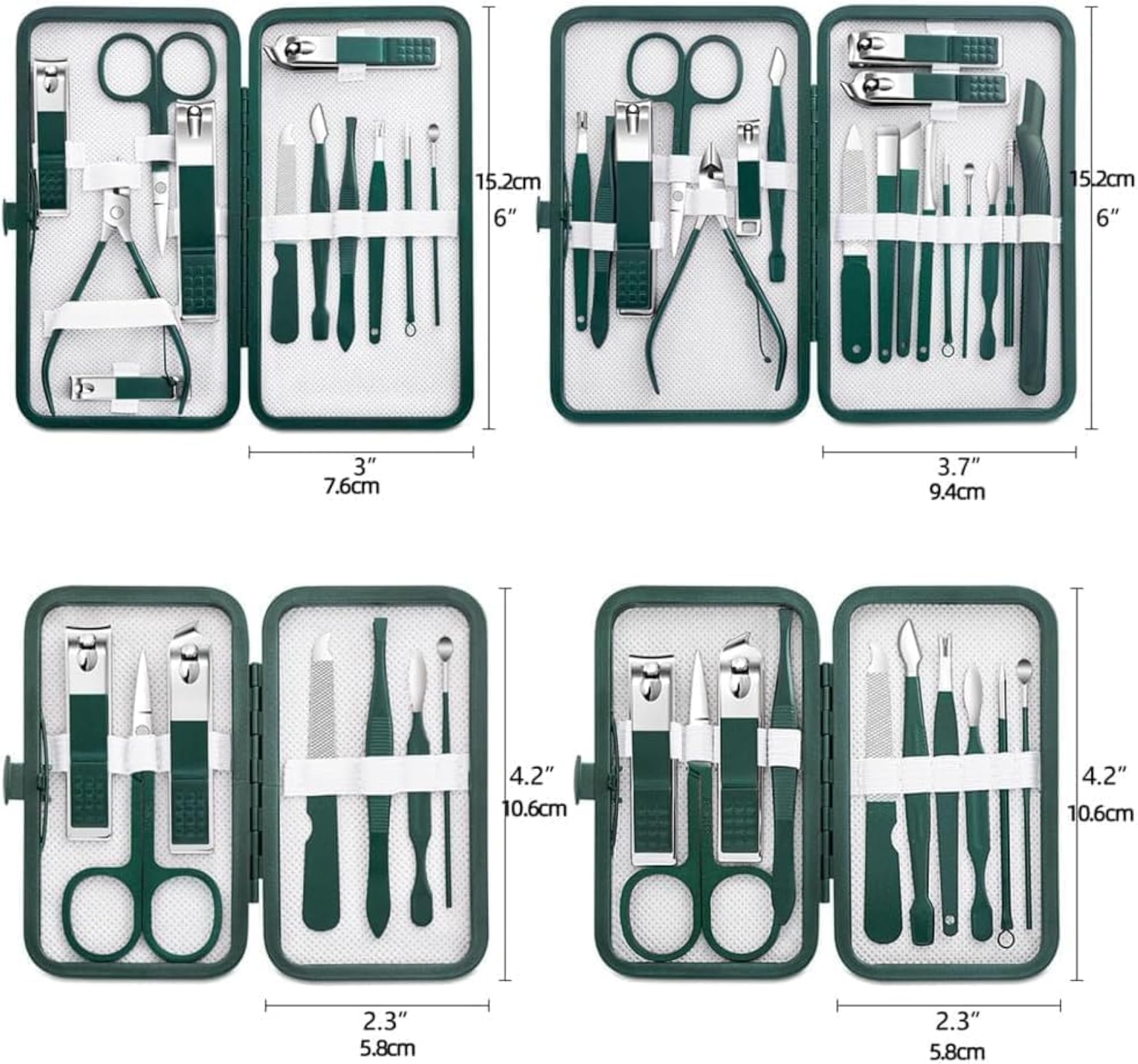 18-in-1 Complete Manicure Set with Portable Case