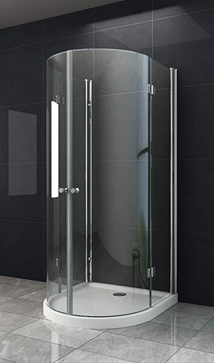 DE BESTE SYSTEME U-VORMIGE DOUCHECABINE DOUCHE CESAR/ 6 MM/MET DOUCHEBAK EN SIFON (100 X 100 X 200 CM)