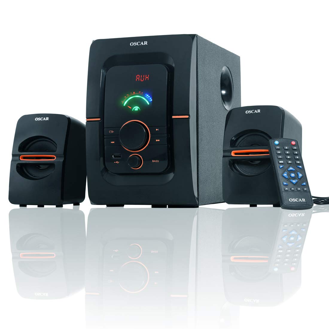 Oscar Osc 2241bt Multimedia Speaker System With Bluetooth