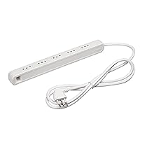 BTicino 3630USD Ciabatta Elettrica Multipresa Ultraslim, con 5 prese piccole 10A, ideale per piccoli spazi, colore bianco