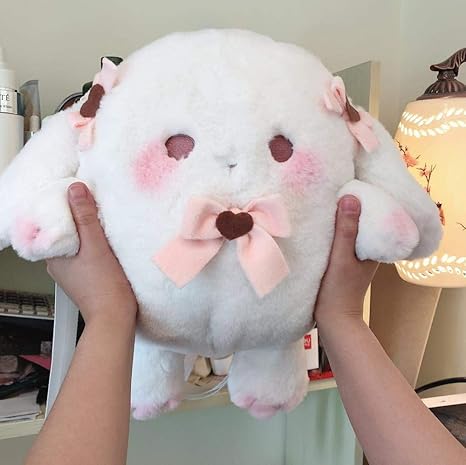 Amazon かわいいぬいぐるみ弓のウサギの人形のバックパックおもちゃ学生和菓子ロリータソフトガールラブリー Jk メッセンジャーバッグかわいいショルダーバッグ White コスプレ 仮装 通販