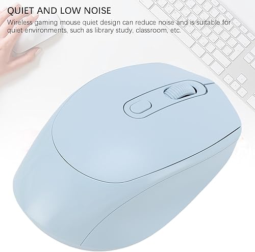 Miniatura 5 de 2.4G Wireless Mouse for Gaming, 800 1200 1600DPI Mobile Optical Cordless Mouse with 2 Modes, Portable Computer for Laptop, PC, Desktop (Light Blue)