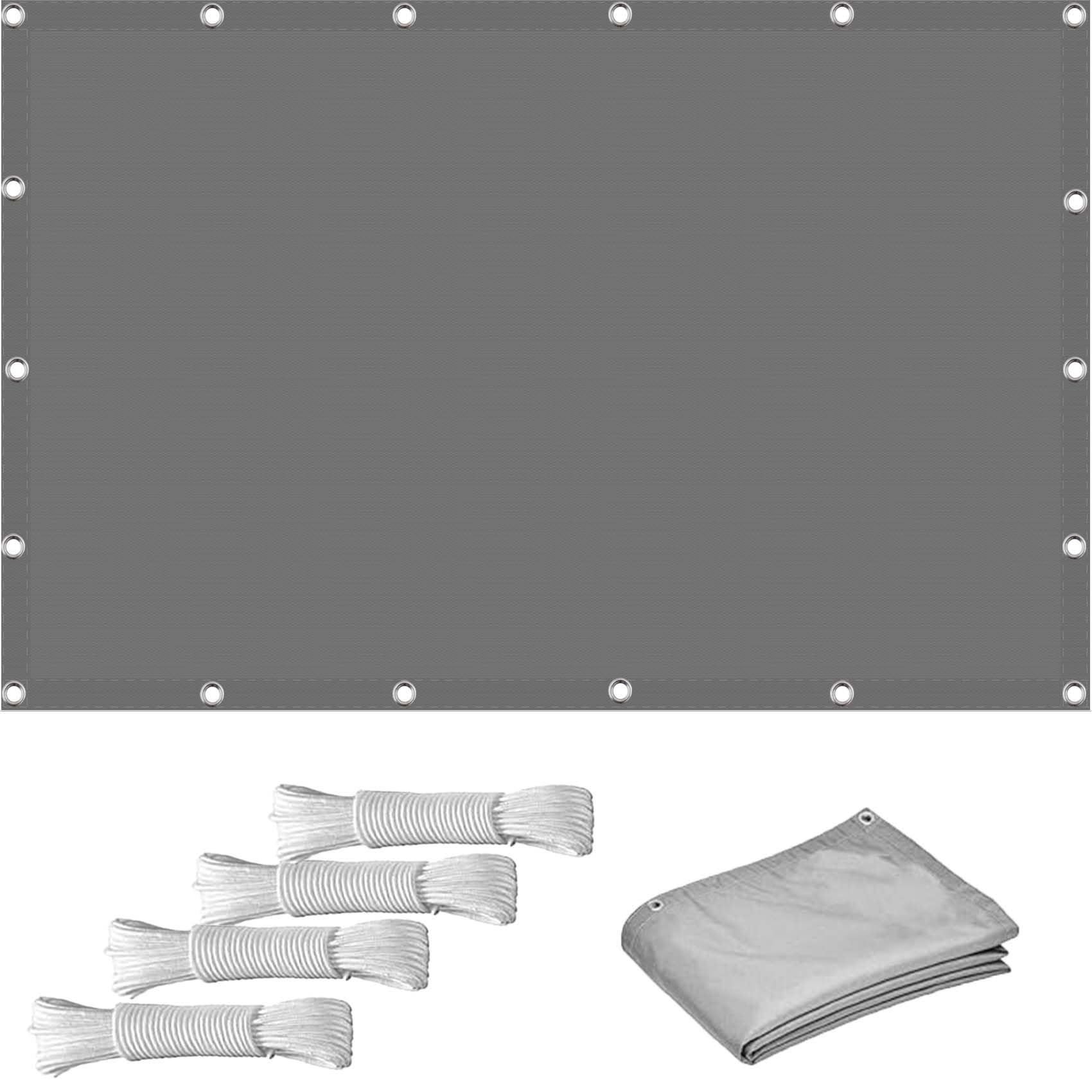 GLDYTVF Outdoor Sun Shade Canopy 3.3 x 3.5m 95% UV Protection Wind & Permeable Light Grey