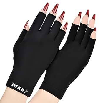 Amazon.com : NXJ INFILILA UV Gloves for Nails, Anti UV Light