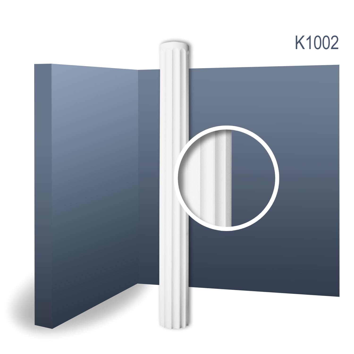 Orac Fût de colonne K1002 22 cm x 199,5 cm x 22 cm Mousse de polyuréthane rigide prétraité