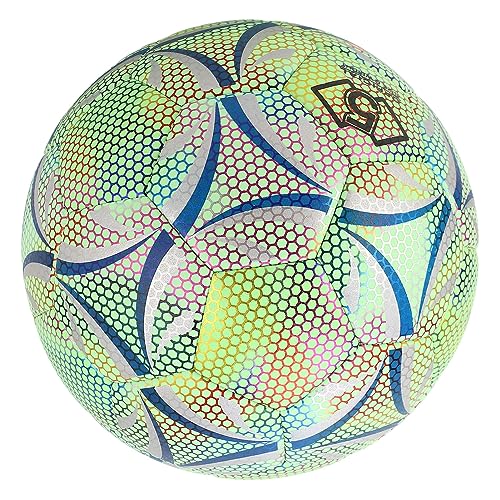 RiToEasysports Glowing Soccer Ball, Size 5 Wearproof Luminous Soccer Balls Luminous Football Ball for Night Games Training Gifts