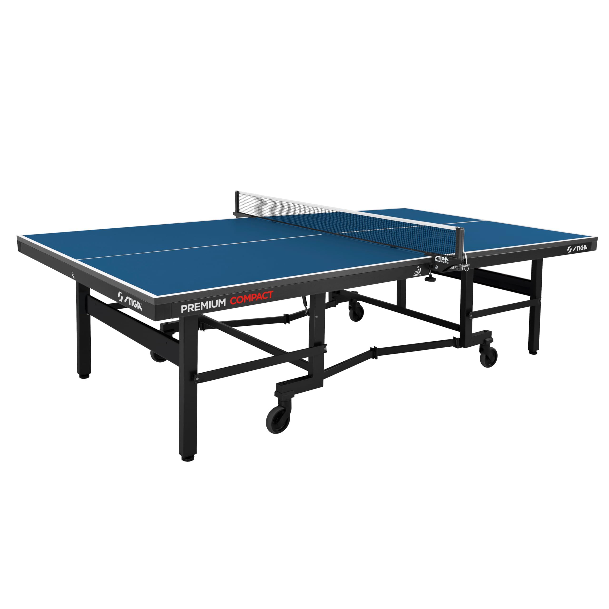 Premium ITTF Approved Compact Tennis Table – Folds to Minimal Storage Dimensions and Comes Fully Assembled